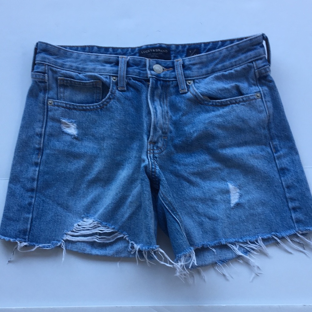Lucky brand Boyfriend Jean shorts 4  6